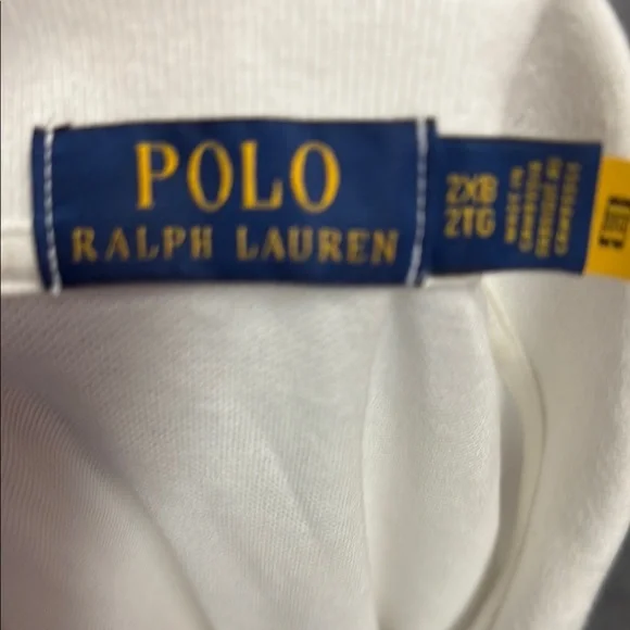 Polo Ralph Lauren White Shirt. 2XL big and tall. EA027 - Picture 3 of 5